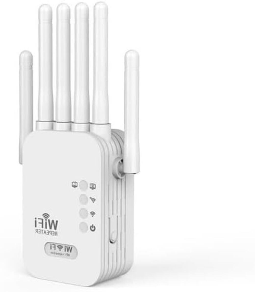qeanio AH113 WiFi Repeater Wireless Network Extender White